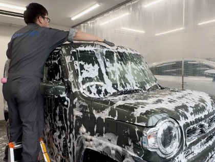 純粋ムース泡洗車大好評です！