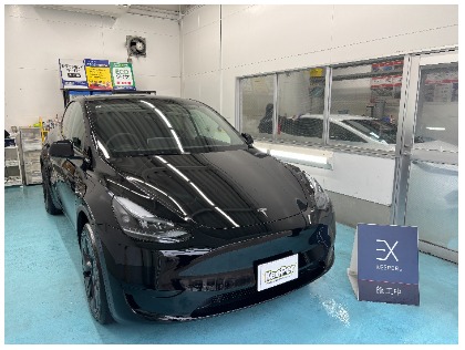 テスラモデルY　EXキーパー施工写真