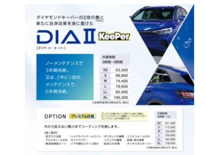 DIAⅡ料金表