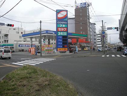 札幌新道小樽方面　北32条です。