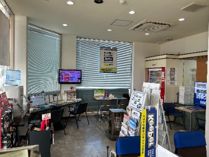 待合室でゆったりくつろげます♪