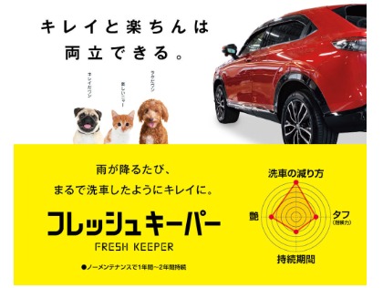 ノーメンテナンスで1年以上耐久