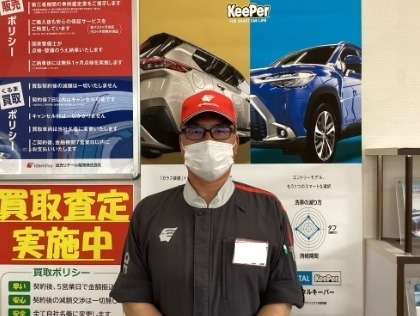 マネジャーです。当店自慢の洗車をぜひご体感ください。