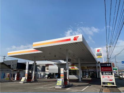 国道197号線沿いのアポロマークのガソリンスタンドです。