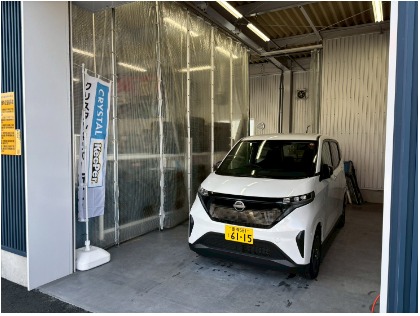 コーティングブース完備で安心施工