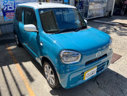 フレッシュキーパー施工車です