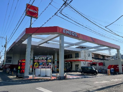 宇都宮駅東公園の目の前のエネオスです。