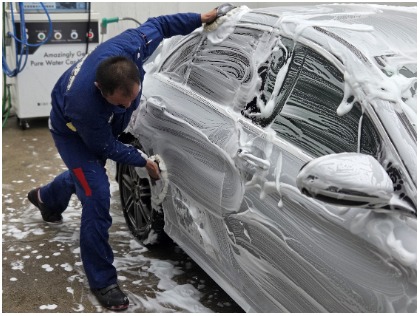 100％純粋手洗い洗車