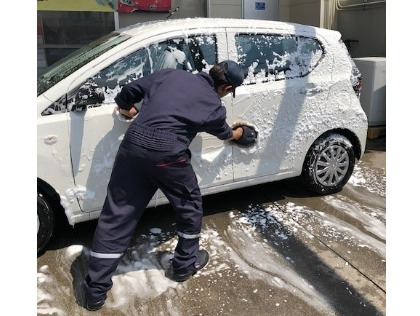 綺麗に洗います。