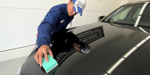 出光リテール販売で施工している様子