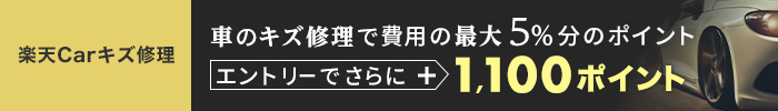 【楽天Carキズ修理】キズ修理でポイント進呈！