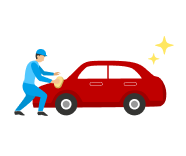 コーティングをしている様子