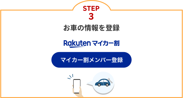 STEP3：お車の情報を登録