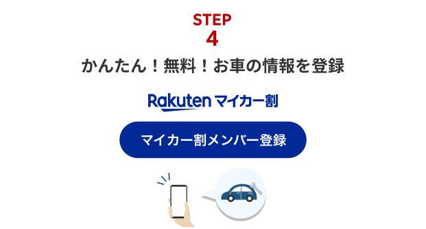 STEP4：お車の情報を登録