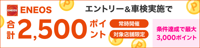 車検してポイントもらえる！キャンペーン