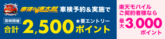 車検してポイントもらえる！キャンペーン