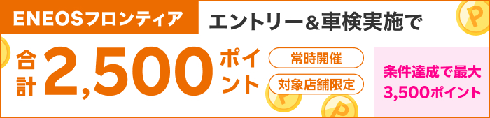 車検してポイントもらえる！キャンペーン