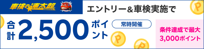 車検してポイントもらえる！キャンペーン