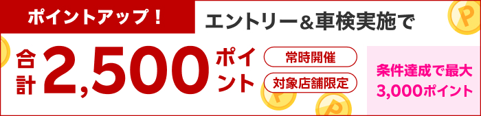 車検してポイントもらえる！キャンペーン